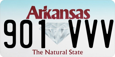 AR license plate 901VVV