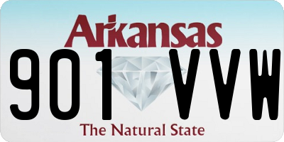 AR license plate 901VVW