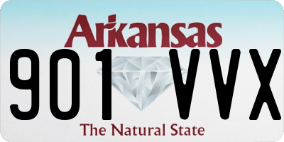 AR license plate 901VVX