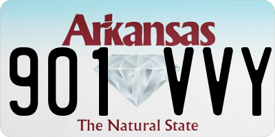 AR license plate 901VVY