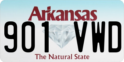 AR license plate 901VWD