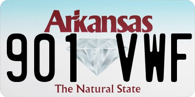 AR license plate 901VWF