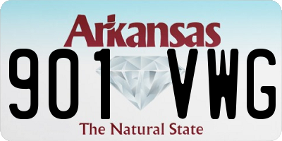 AR license plate 901VWG
