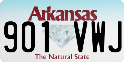 AR license plate 901VWJ