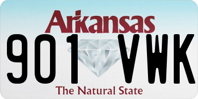 AR license plate 901VWK