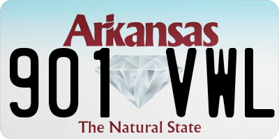 AR license plate 901VWL