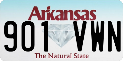 AR license plate 901VWN