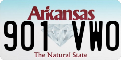 AR license plate 901VWO