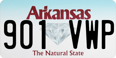 AR license plate 901VWP