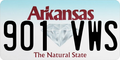 AR license plate 901VWS