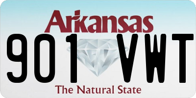 AR license plate 901VWT