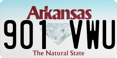 AR license plate 901VWU