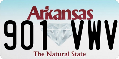 AR license plate 901VWV