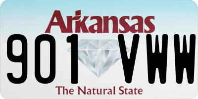 AR license plate 901VWW