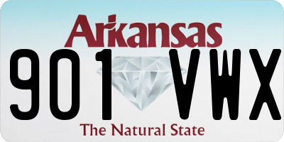 AR license plate 901VWX