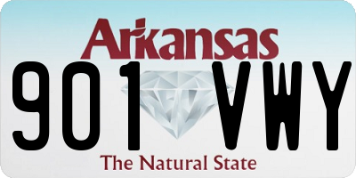 AR license plate 901VWY