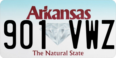 AR license plate 901VWZ