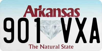 AR license plate 901VXA