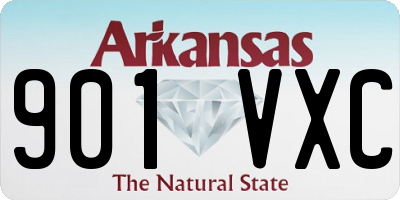 AR license plate 901VXC
