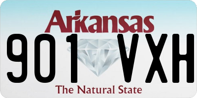 AR license plate 901VXH