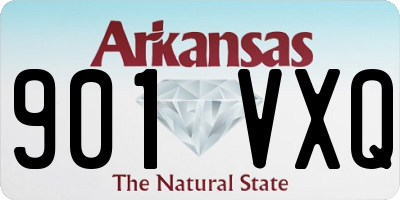 AR license plate 901VXQ