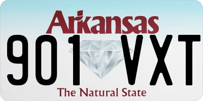 AR license plate 901VXT