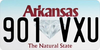 AR license plate 901VXU