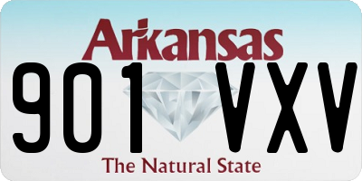 AR license plate 901VXV