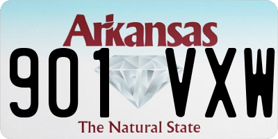 AR license plate 901VXW
