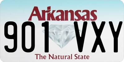 AR license plate 901VXY
