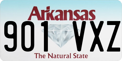 AR license plate 901VXZ
