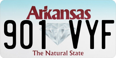 AR license plate 901VYF