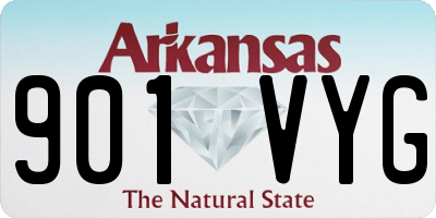 AR license plate 901VYG