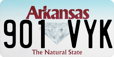 AR license plate 901VYK