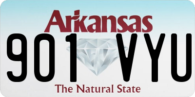AR license plate 901VYU