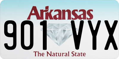 AR license plate 901VYX