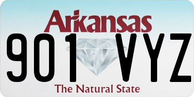 AR license plate 901VYZ
