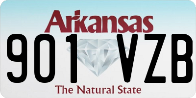 AR license plate 901VZB
