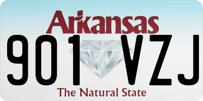 AR license plate 901VZJ