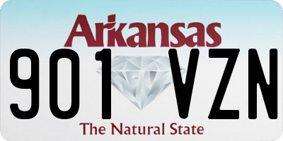 AR license plate 901VZN