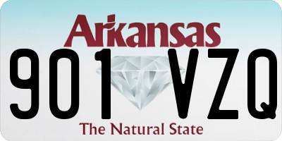 AR license plate 901VZQ