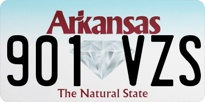 AR license plate 901VZS