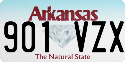 AR license plate 901VZX