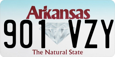 AR license plate 901VZY