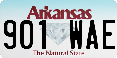 AR license plate 901WAE