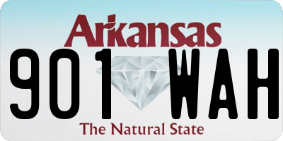 AR license plate 901WAH