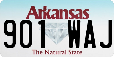 AR license plate 901WAJ