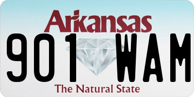 AR license plate 901WAM