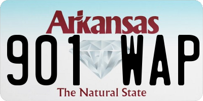 AR license plate 901WAP