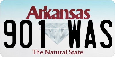 AR license plate 901WAS